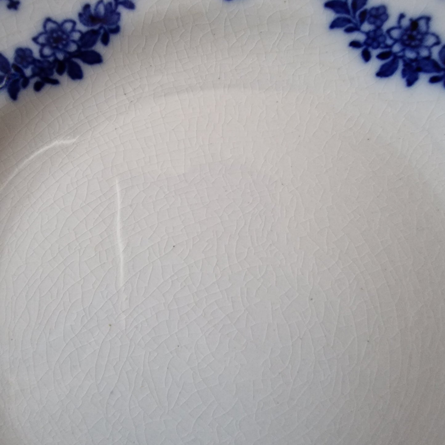 Antique Flow Blue Knowsley Plates by F. Winkle & Co.