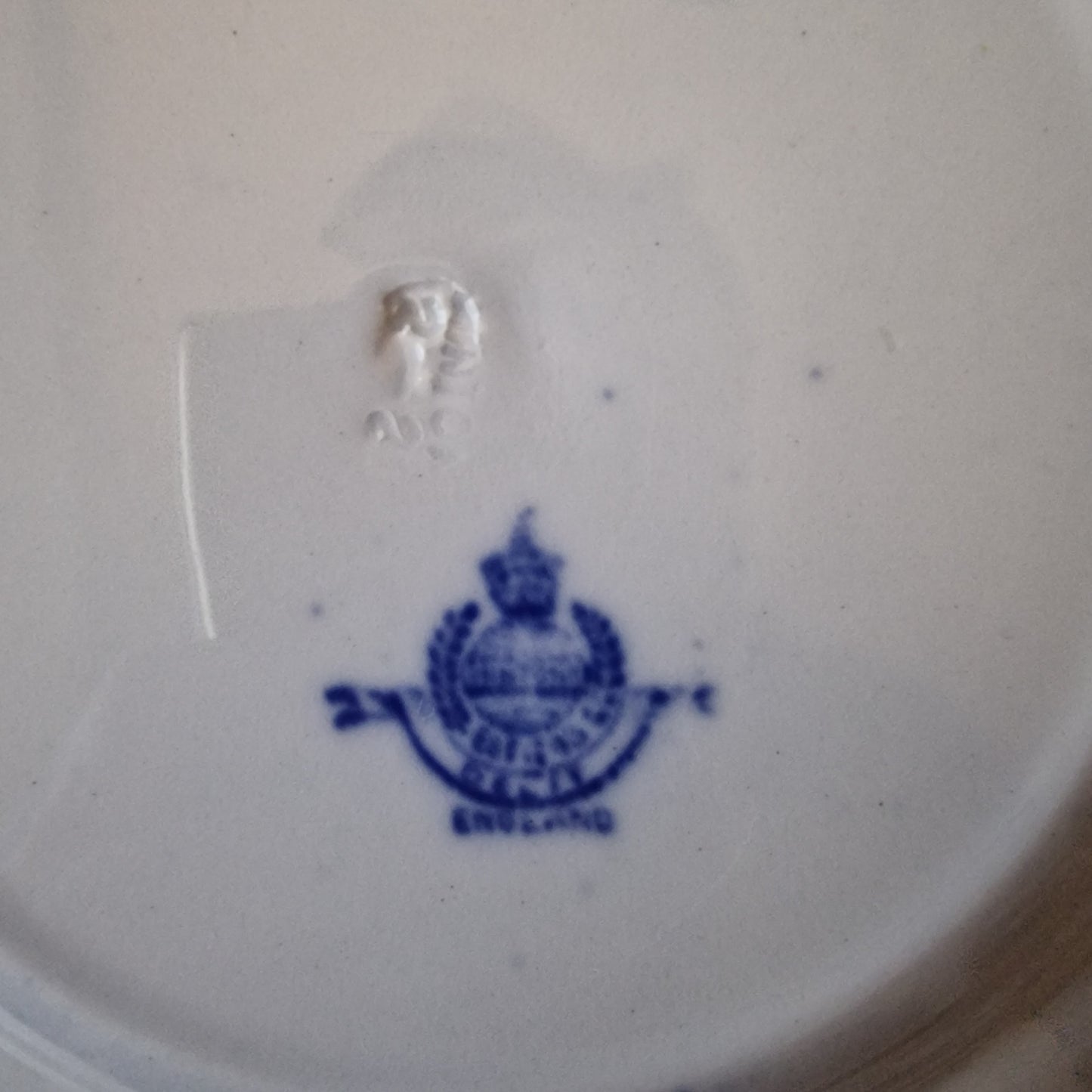 Antique Flow Blue Delft Plates by Mintons