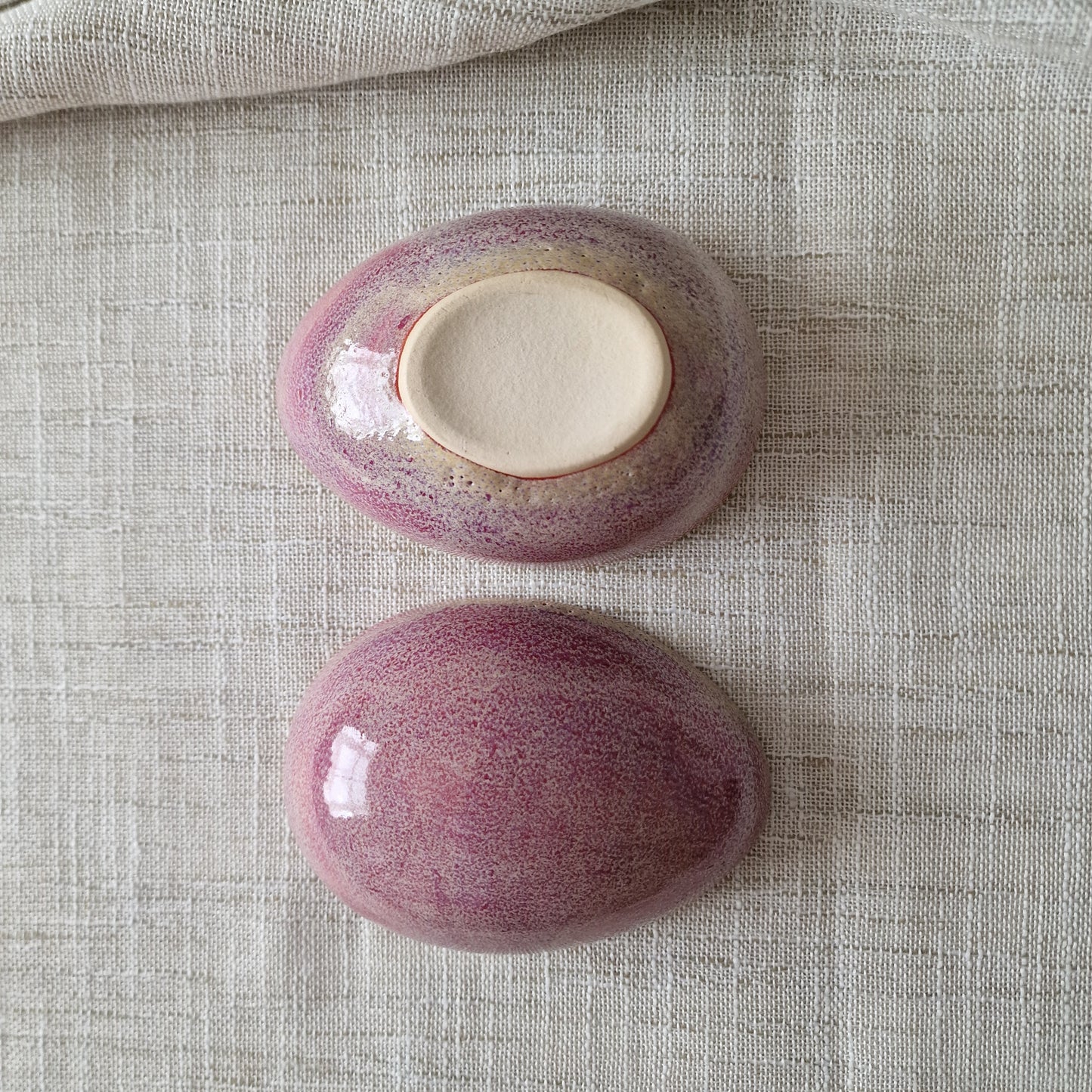 Pink Two Piece Egg Dish