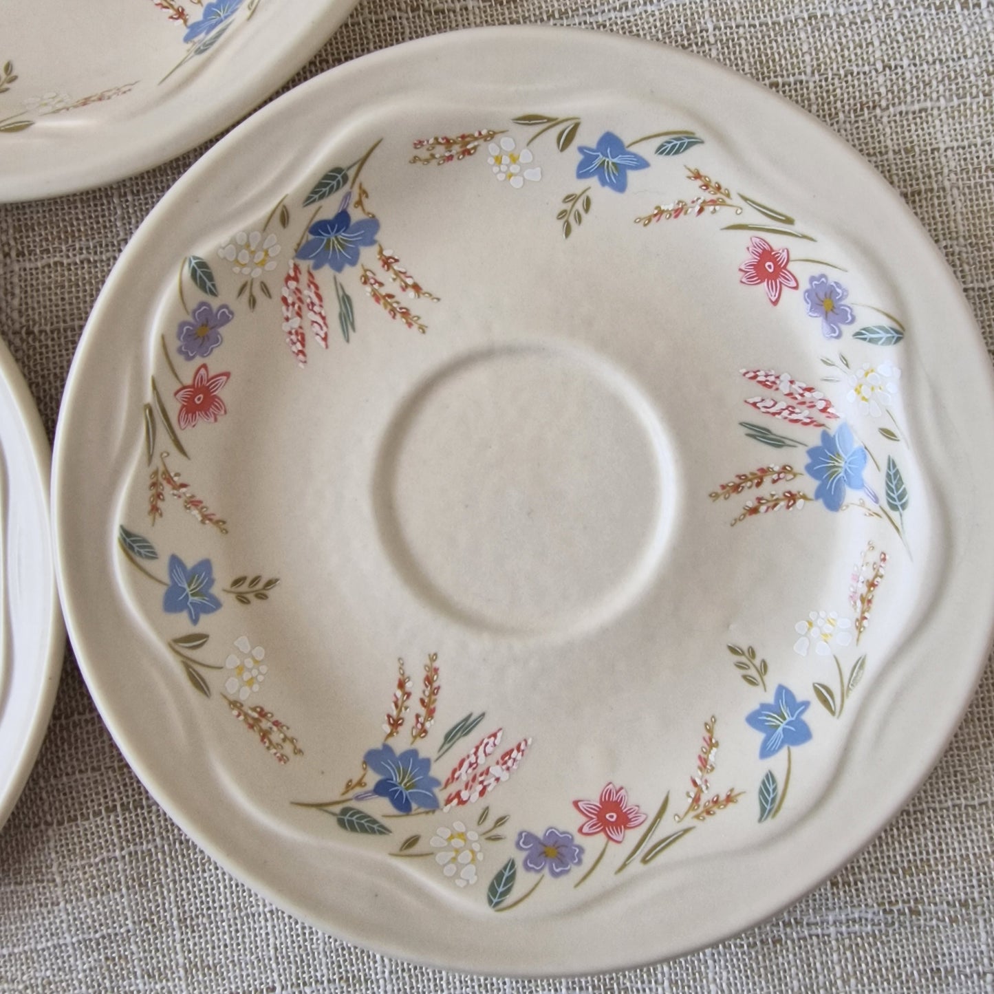 Poole Springtime Teacups and Saucers