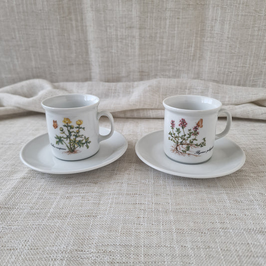 Kronester Bavaria Teacups and Saucers