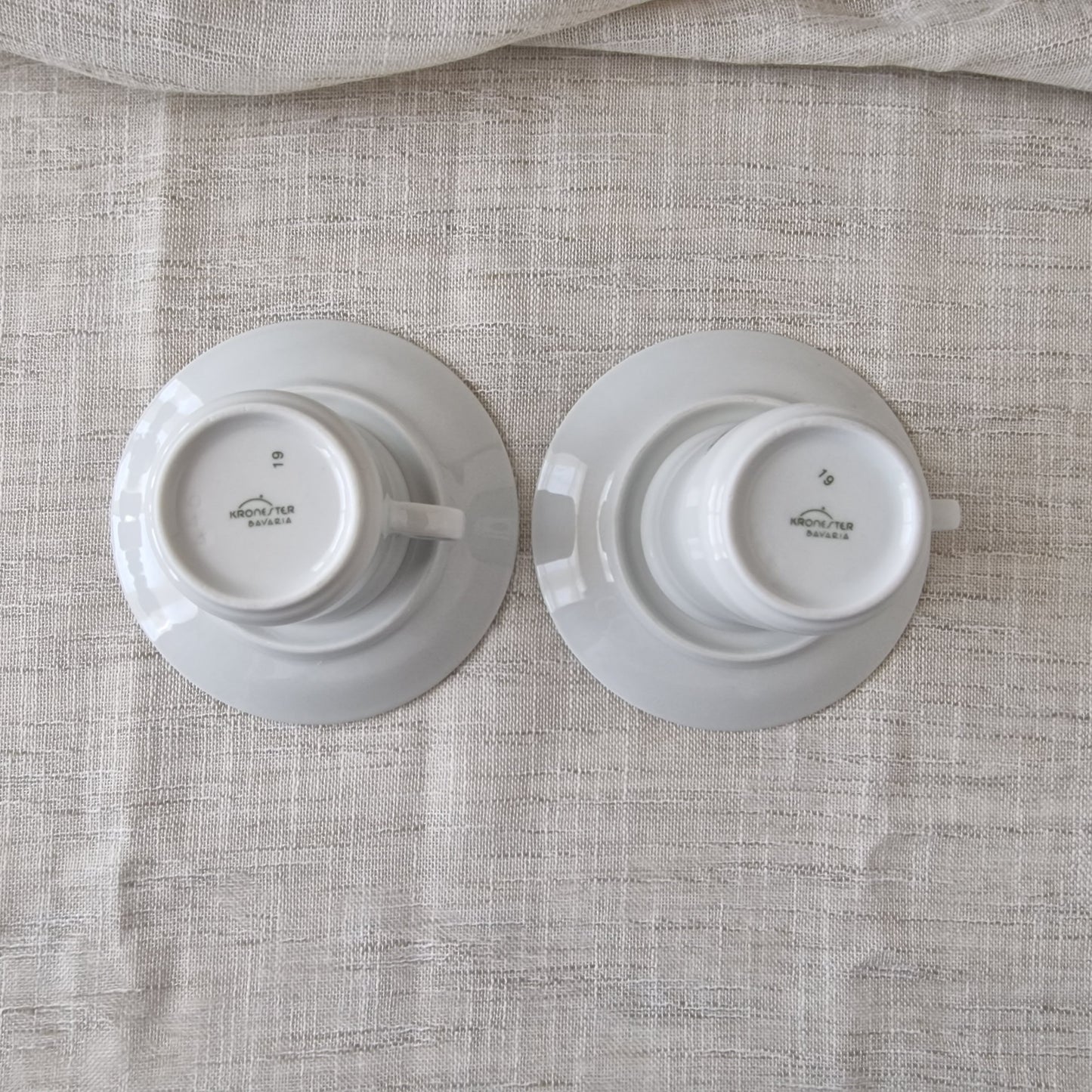 Kronester Bavaria Teacups and Saucers