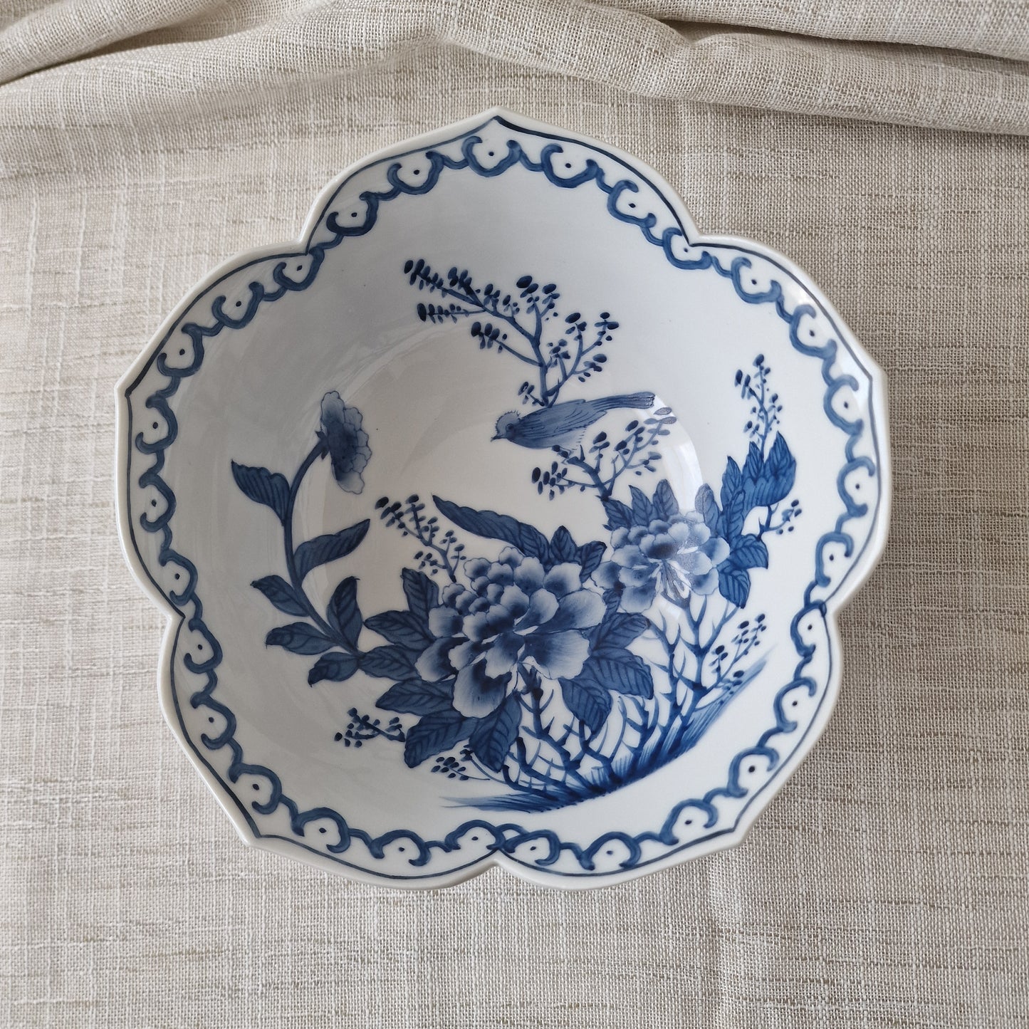 Asian Lotus Shaped Bowl