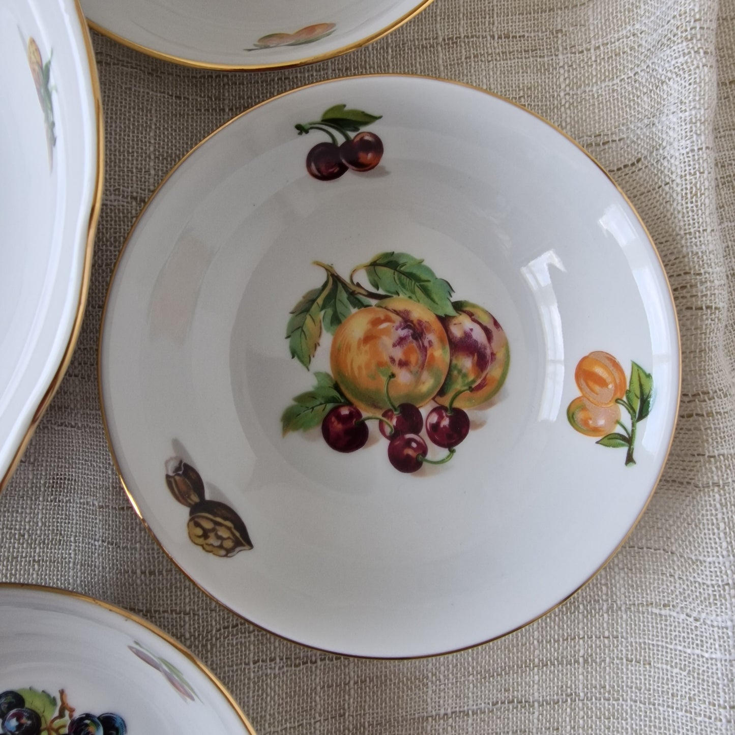 Bohemia Czechoslovakia Dessert Set