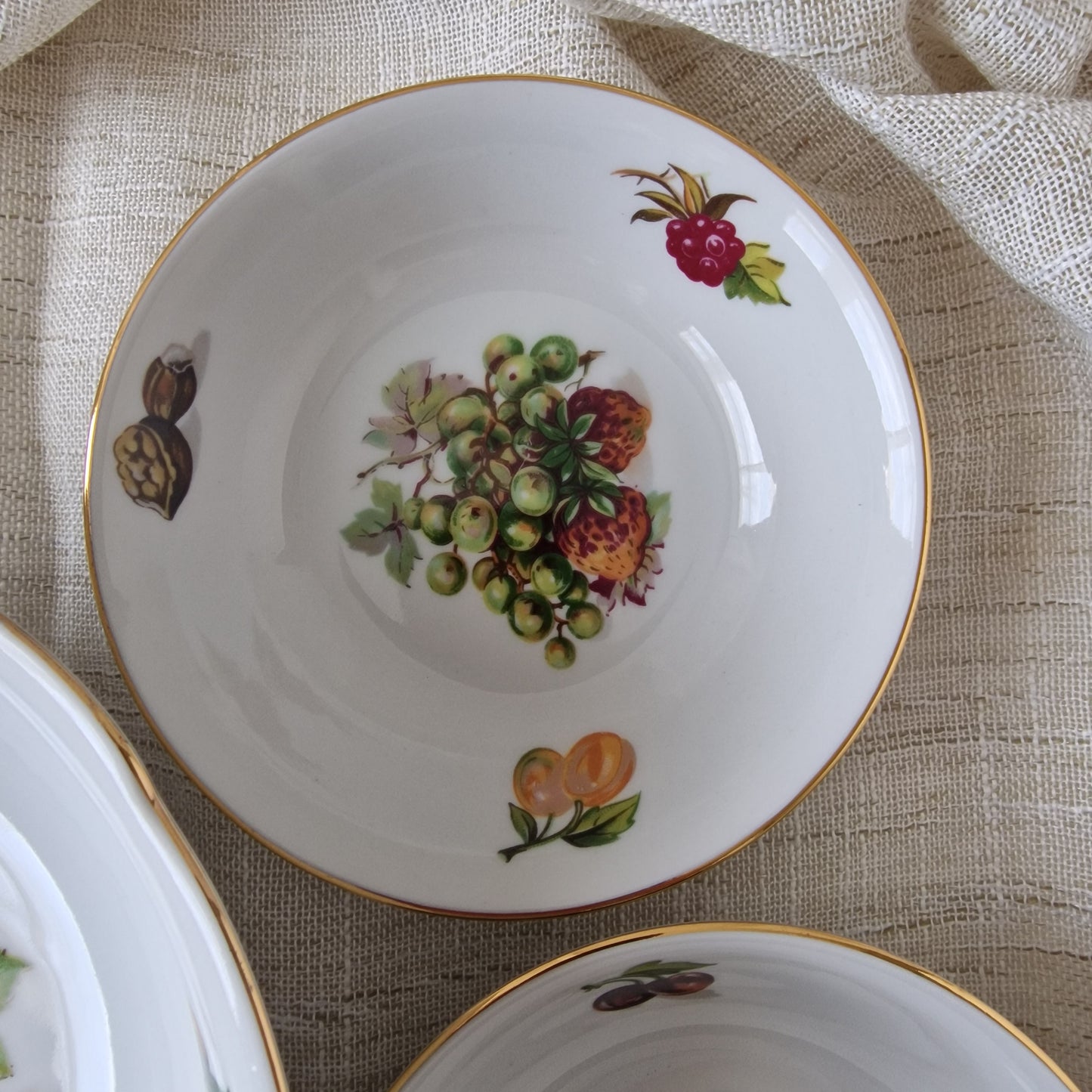 Bohemia Czechoslovakia Dessert Set