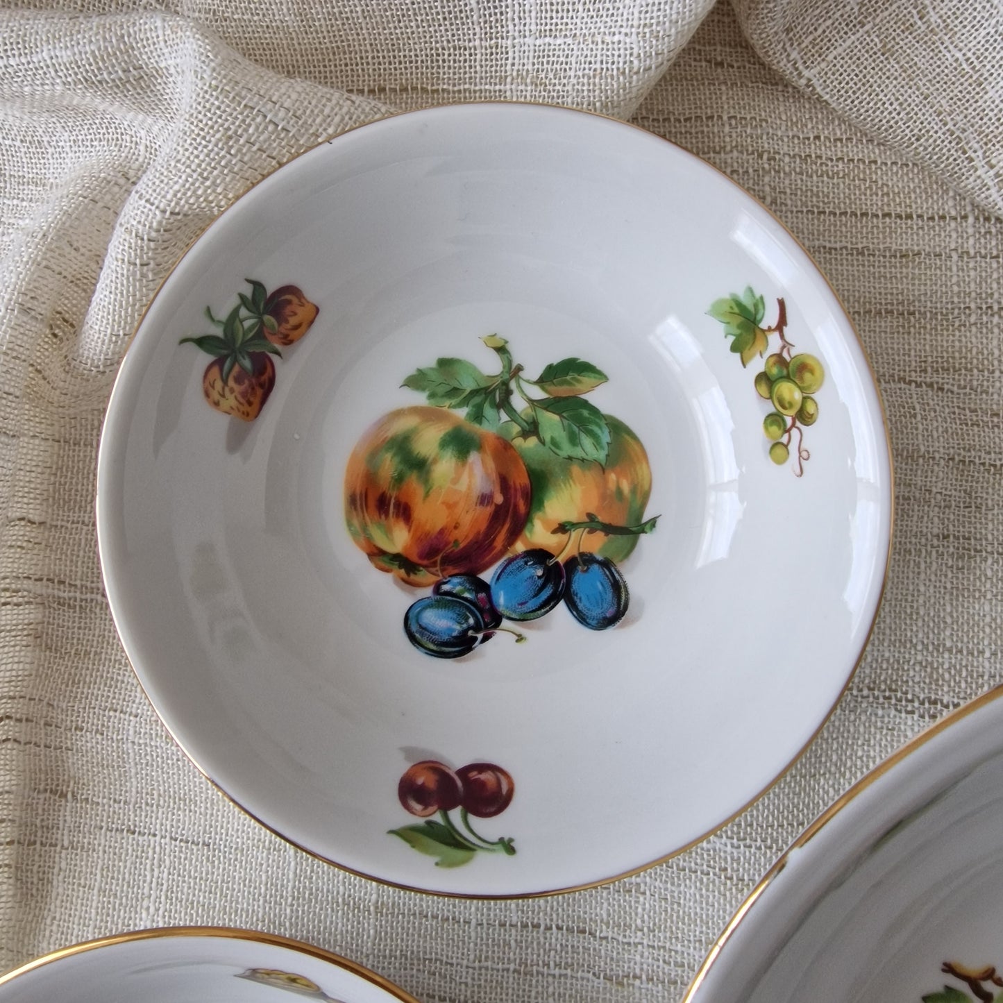 Bohemia Czechoslovakia Dessert Set