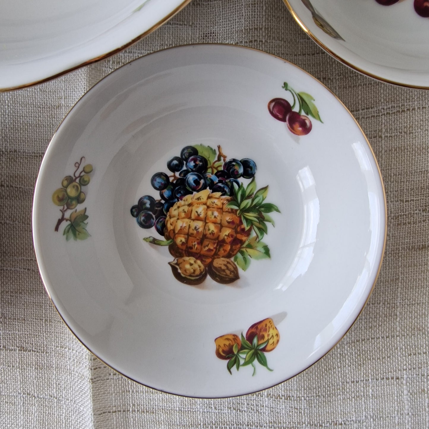 Bohemia Czechoslovakia Dessert Set