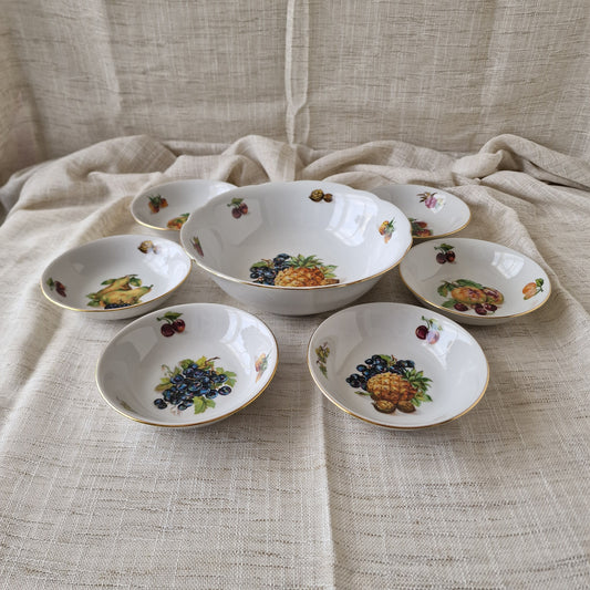 Bohemia Czechoslovakia Dessert Set