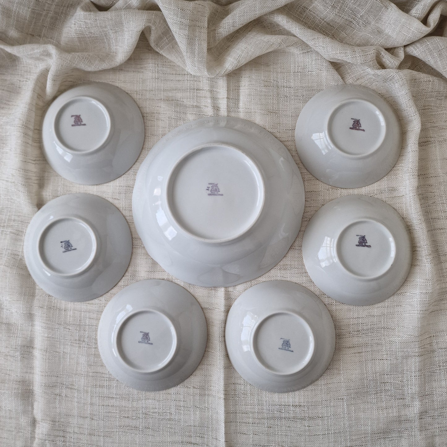 Bohemia Czechoslovakia Dessert Set