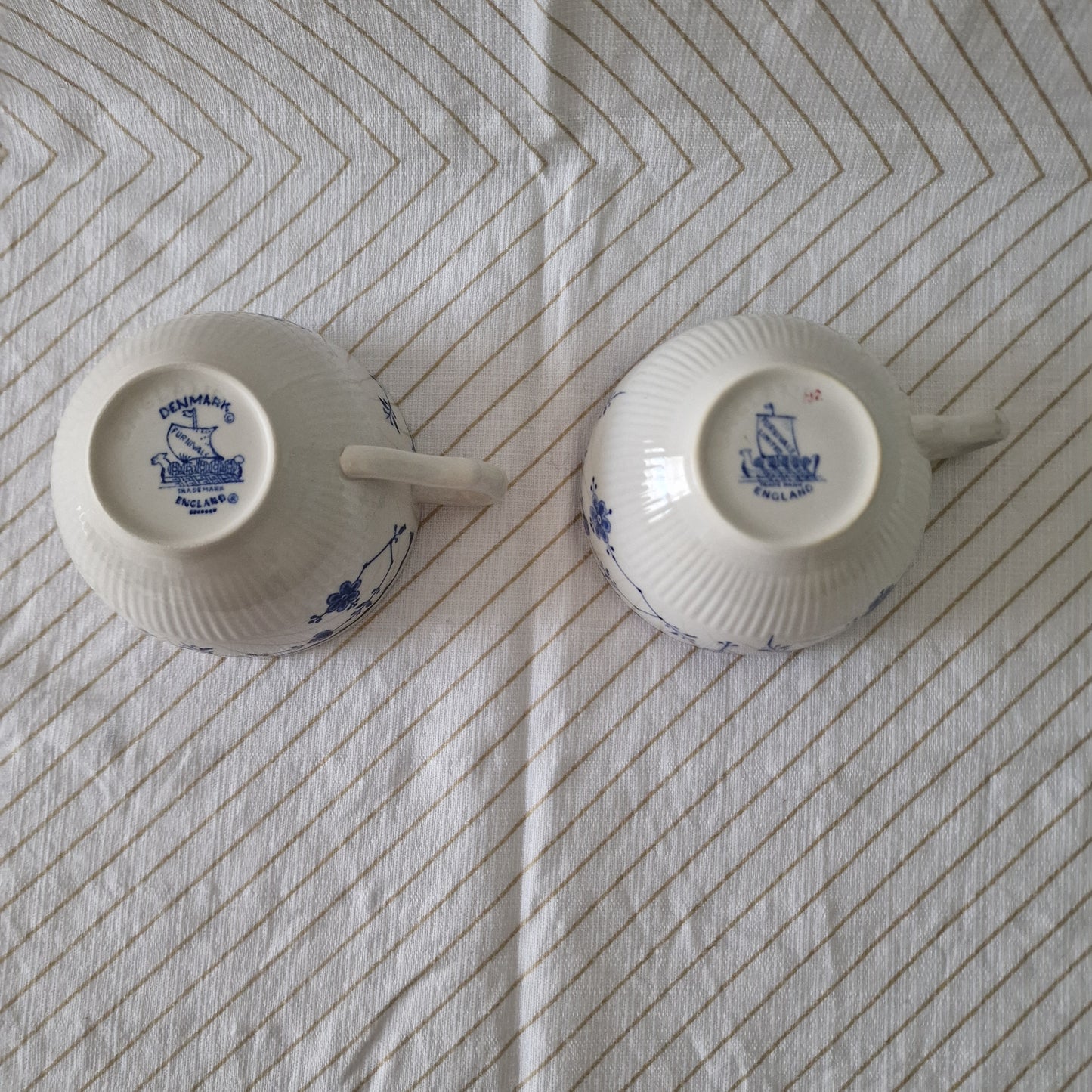 Furnivals Blue Denmark Teacups