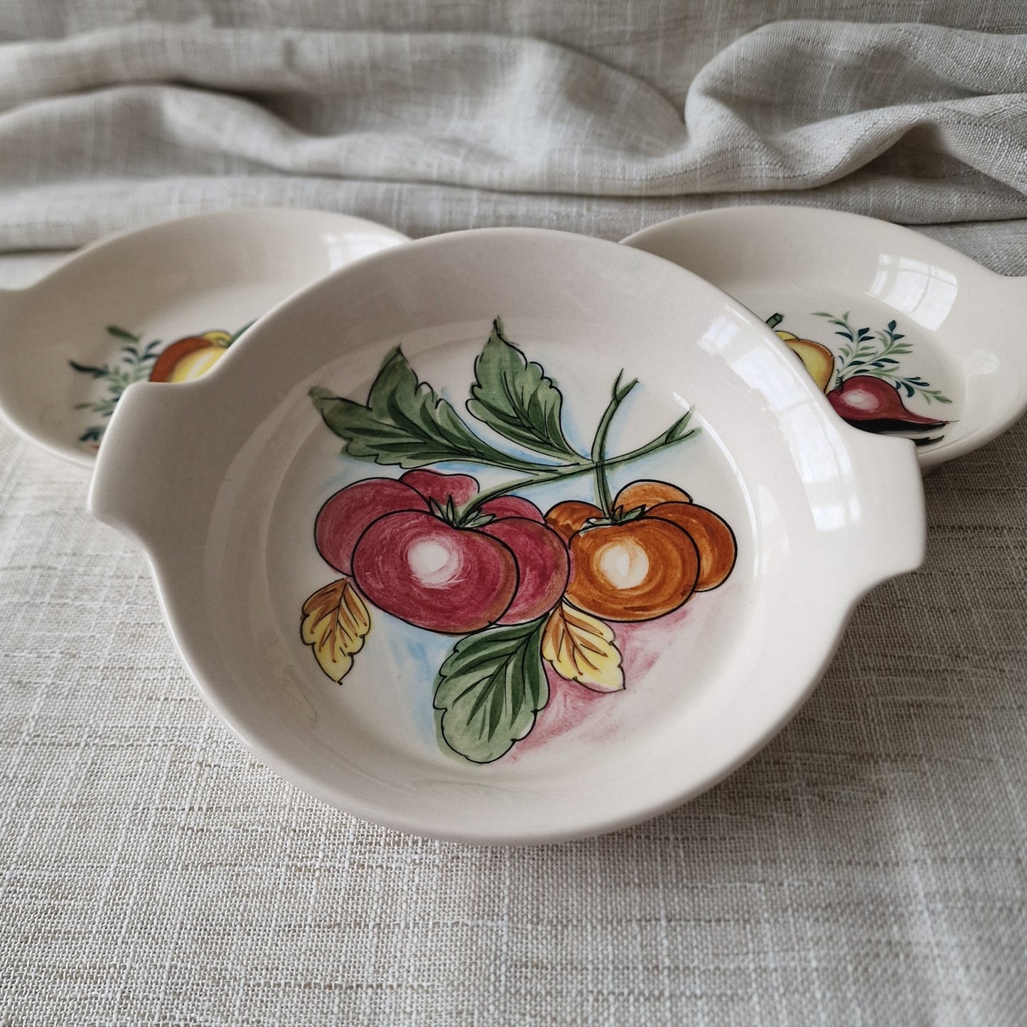 Trio of Vintage Mancioli Oven King Dishes
