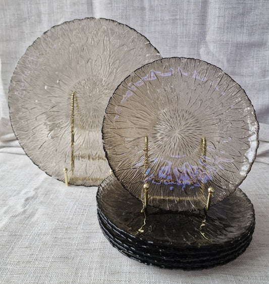Arcoroc Marguerite Sunflower Glass Plates