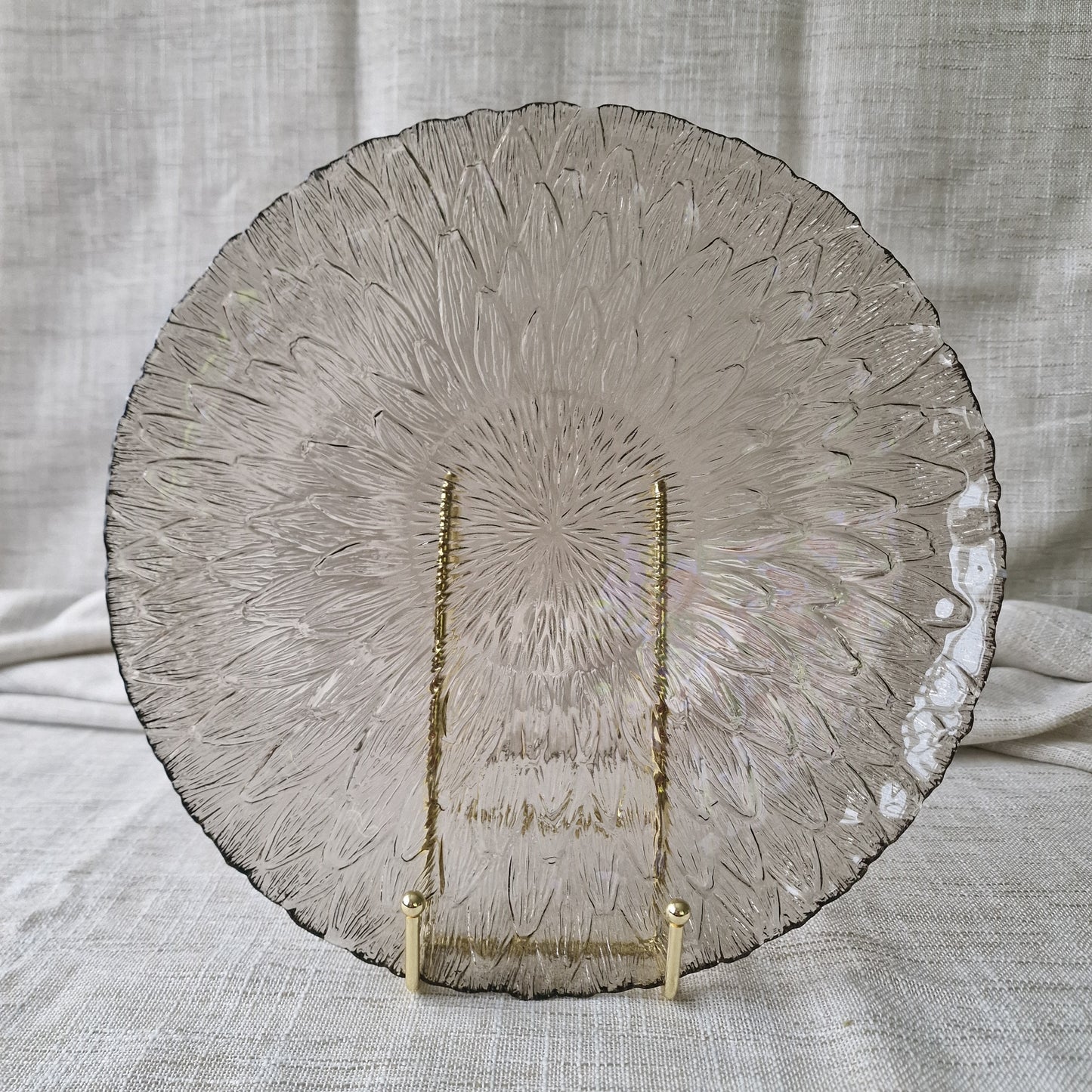 Arcoroc Marguerite Sunflower Glass Plates