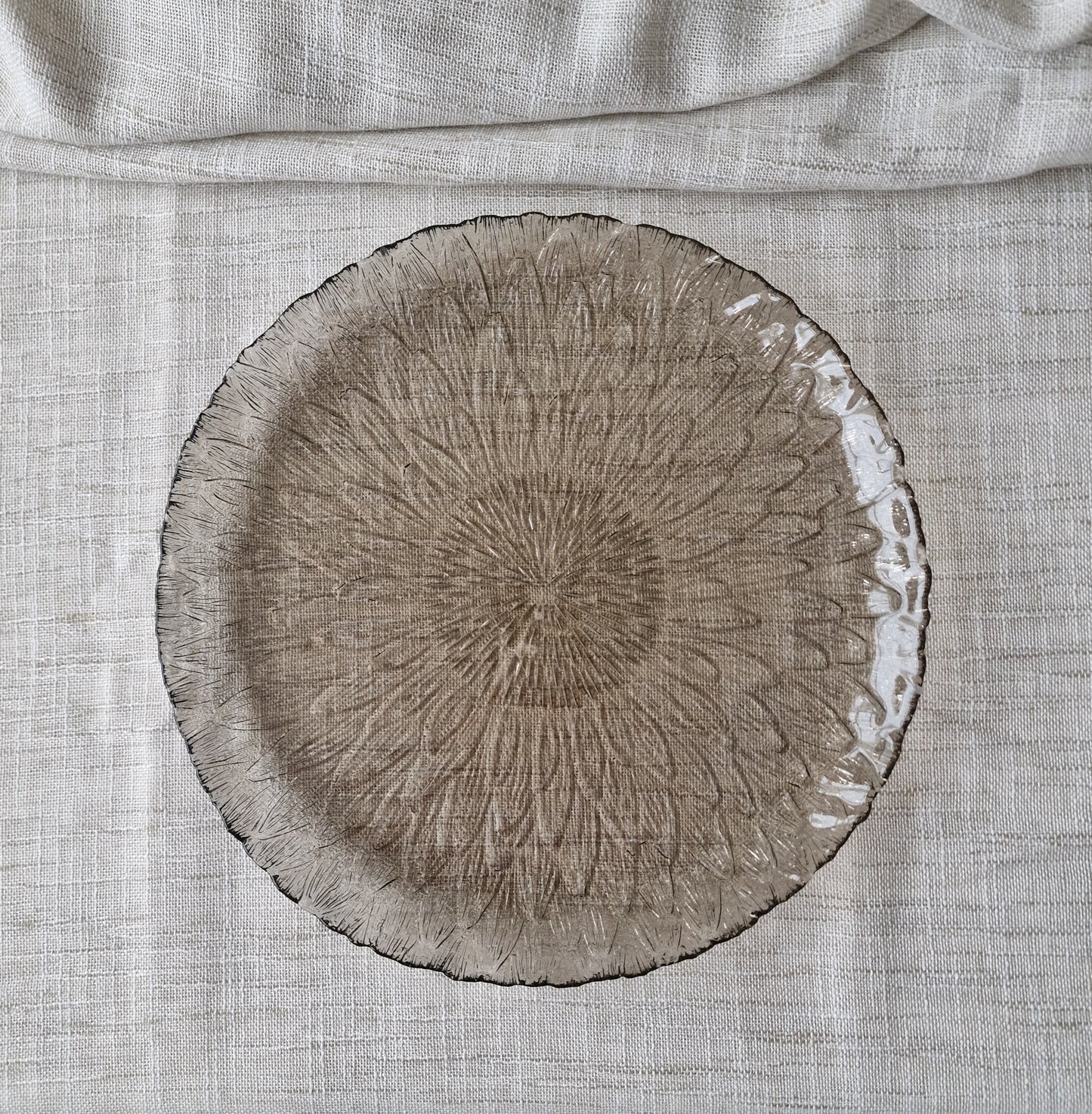 Arcoroc Marguerite Sunflower Glass Plates