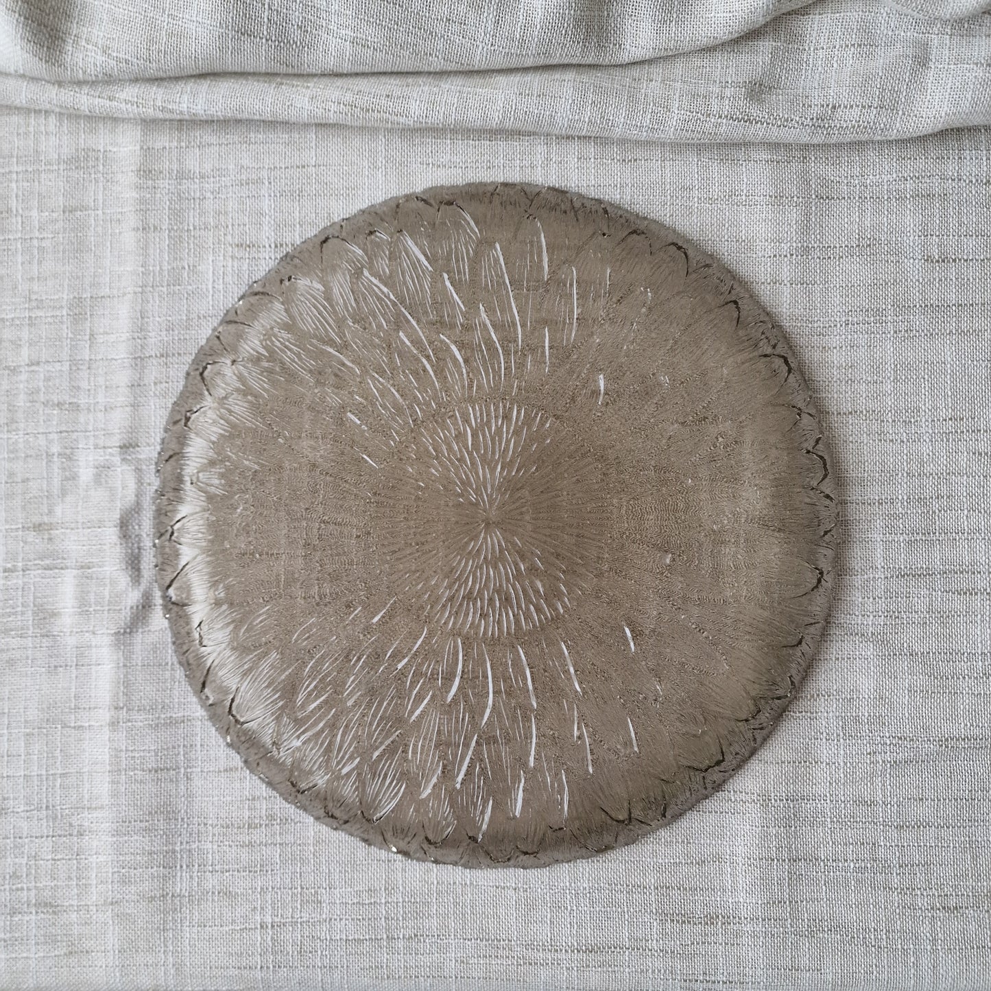 Arcoroc Marguerite Sunflower Glass Plates