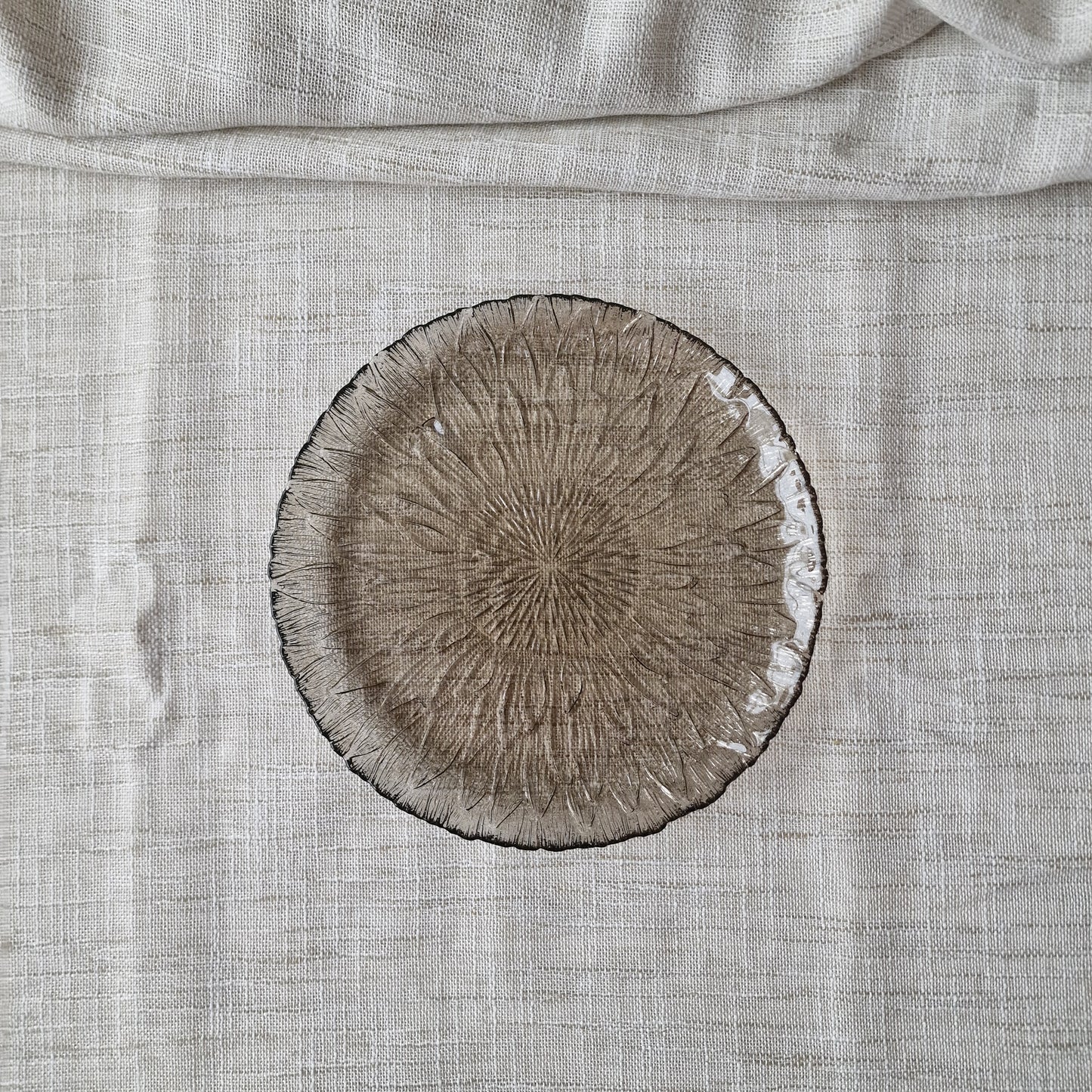 Arcoroc Marguerite Sunflower Glass Plates