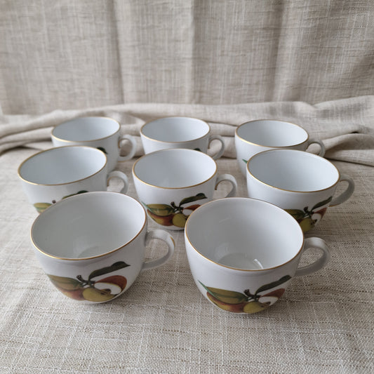 Royal Worcester Evesham Gold Fine Porcelain Cups