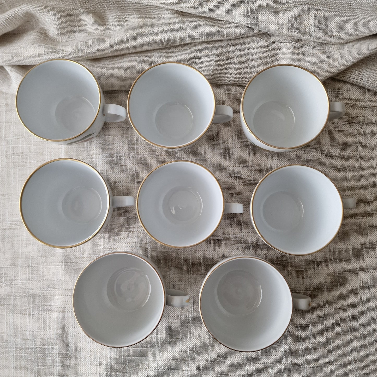 Royal Worcester Evesham Gold Fine Porcelain Cups