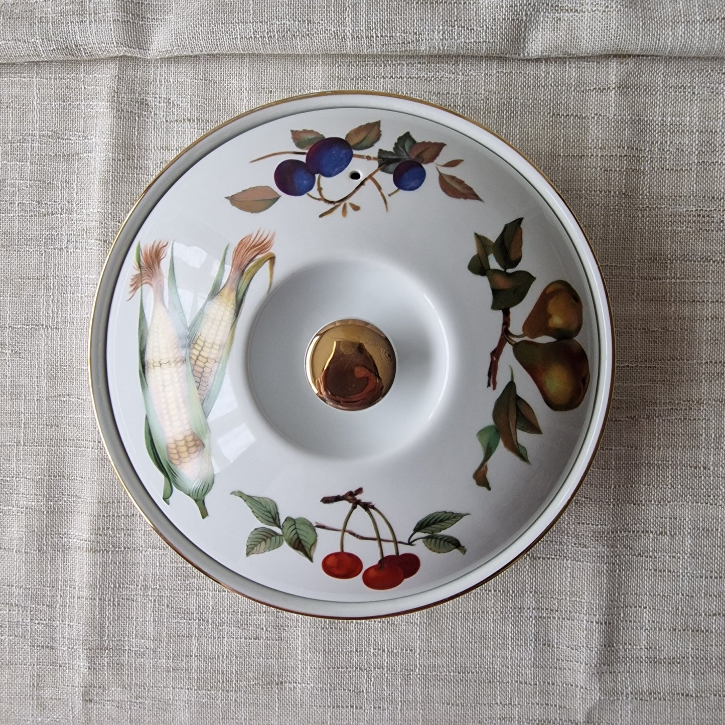 Royal Worcester Evesham Gold Fine Porcelain Casserole