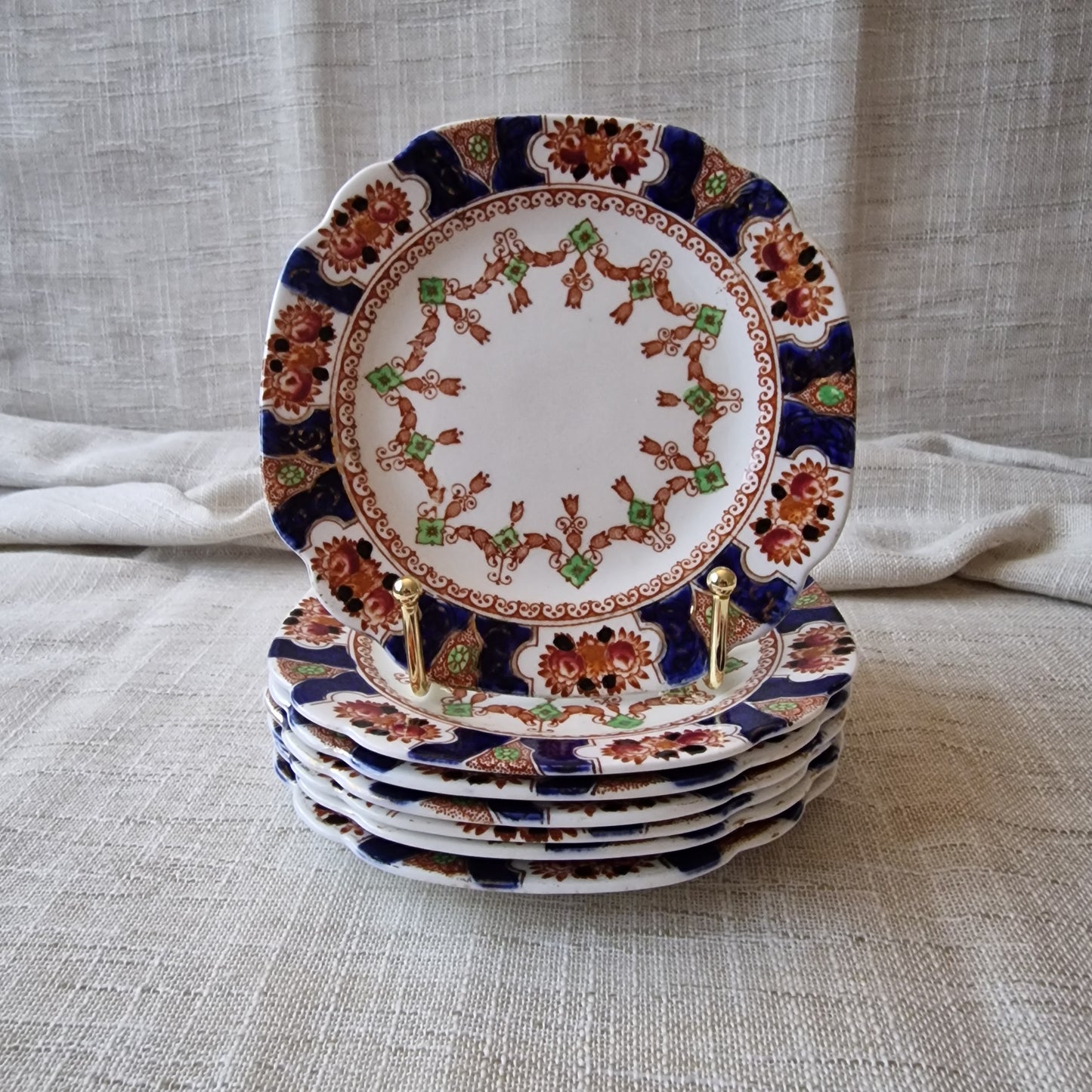 Vintage Imari Large Saucers by Royal Albion