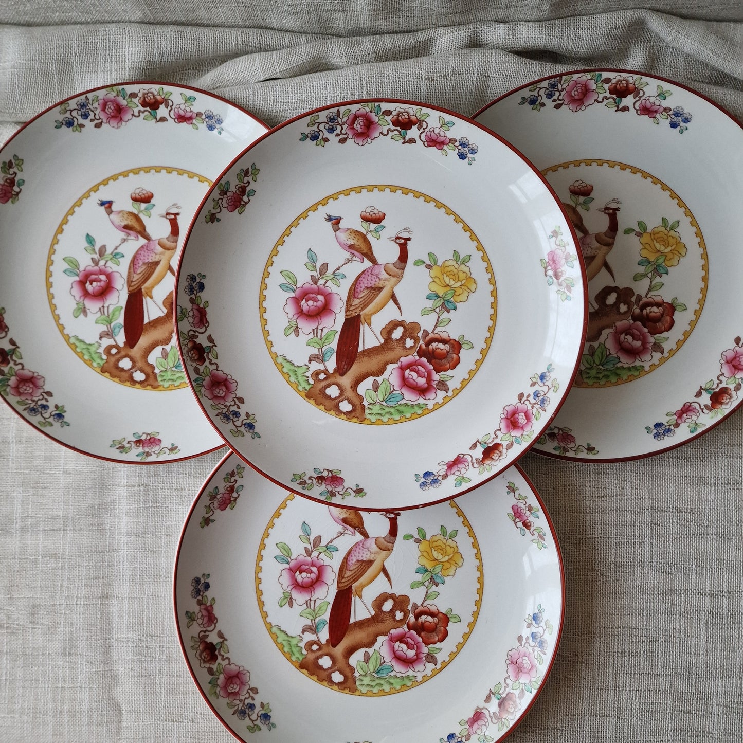Antique Old Chelsea Plates by Ceramic Art Co.