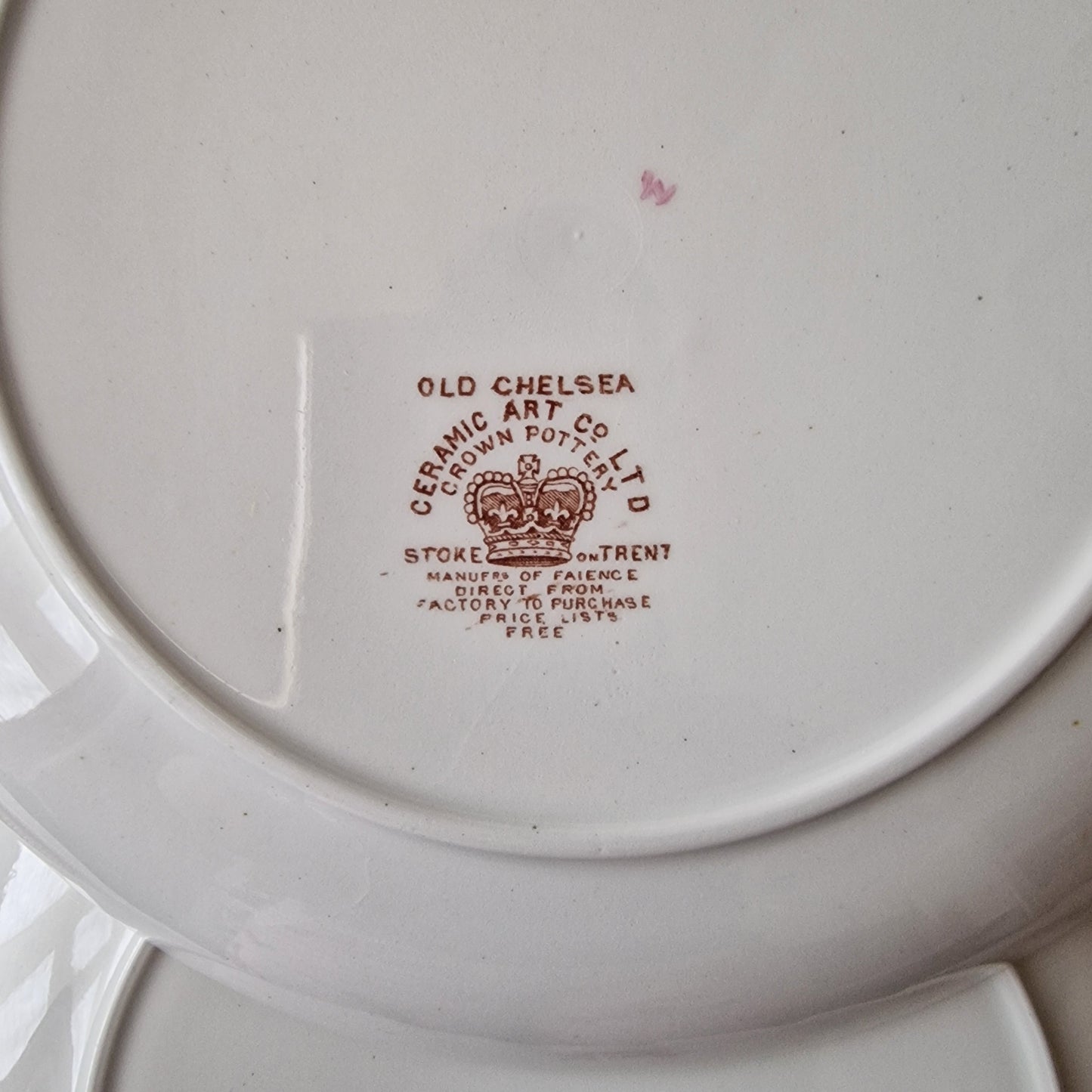 Antique Old Chelsea Plates by Ceramic Art Co.