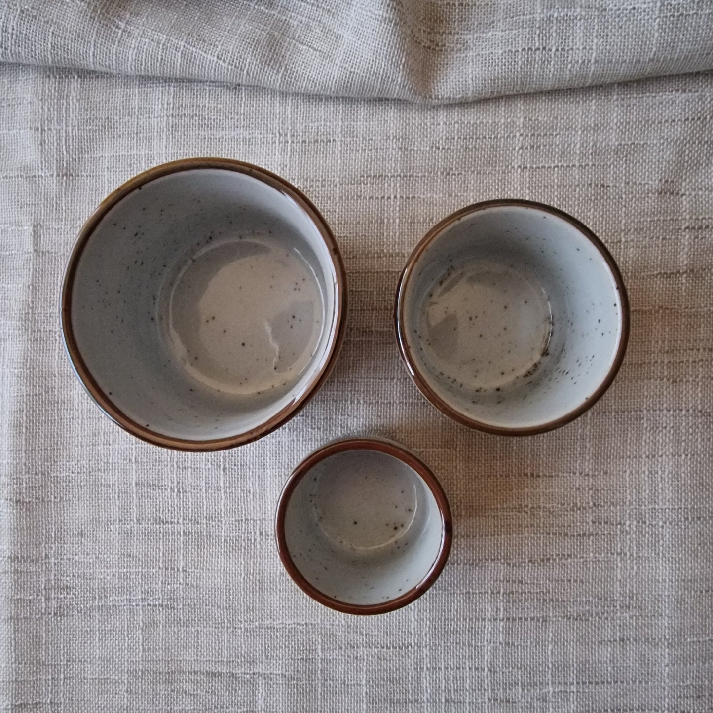 Set of Tiny Floral Pots