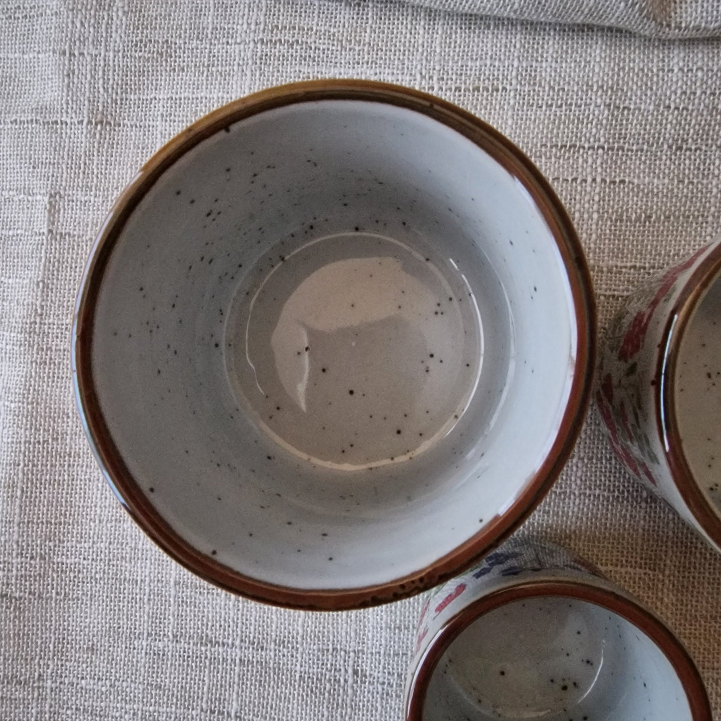 Set of Tiny Floral Pots