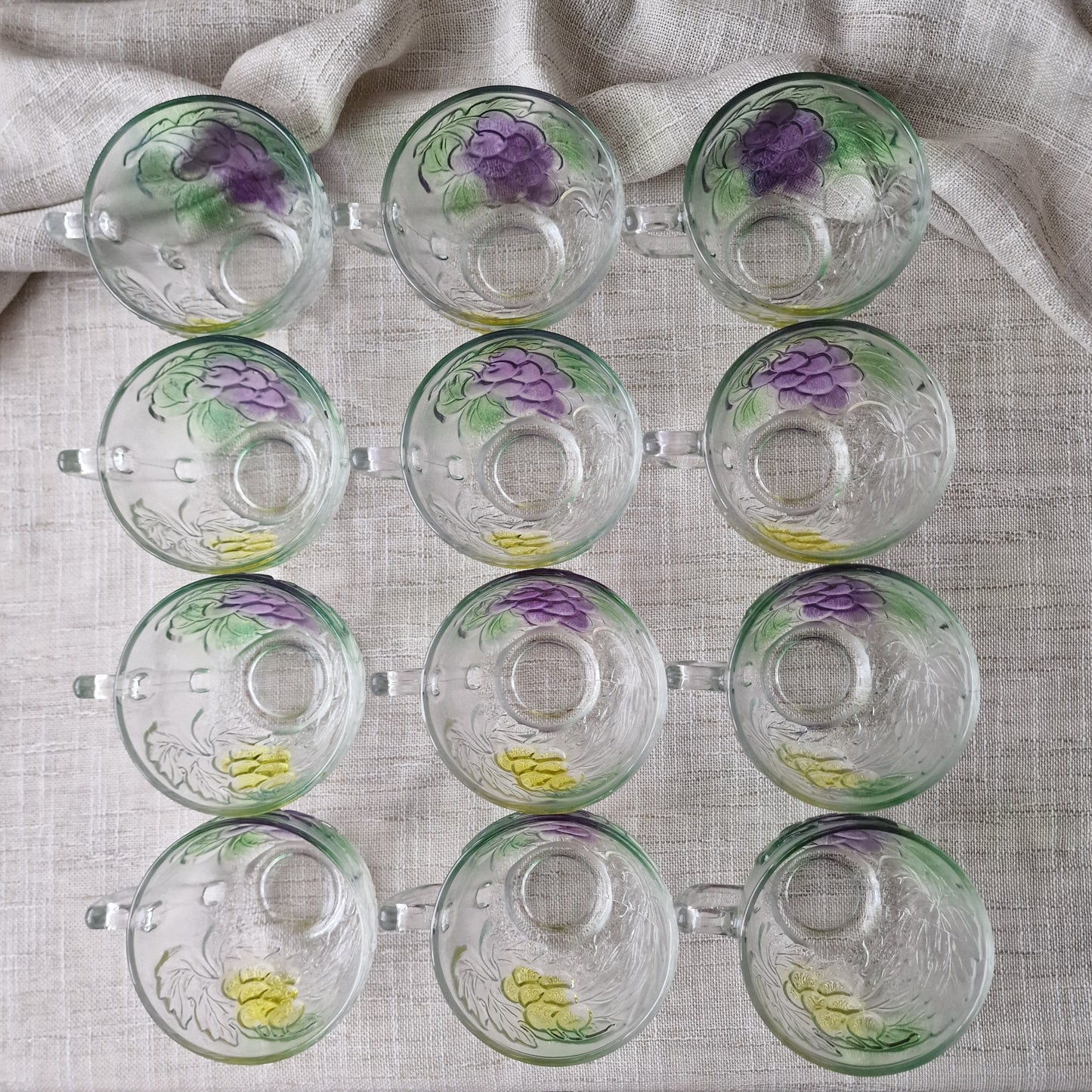 Decorative Twelve Glasses Punch Set