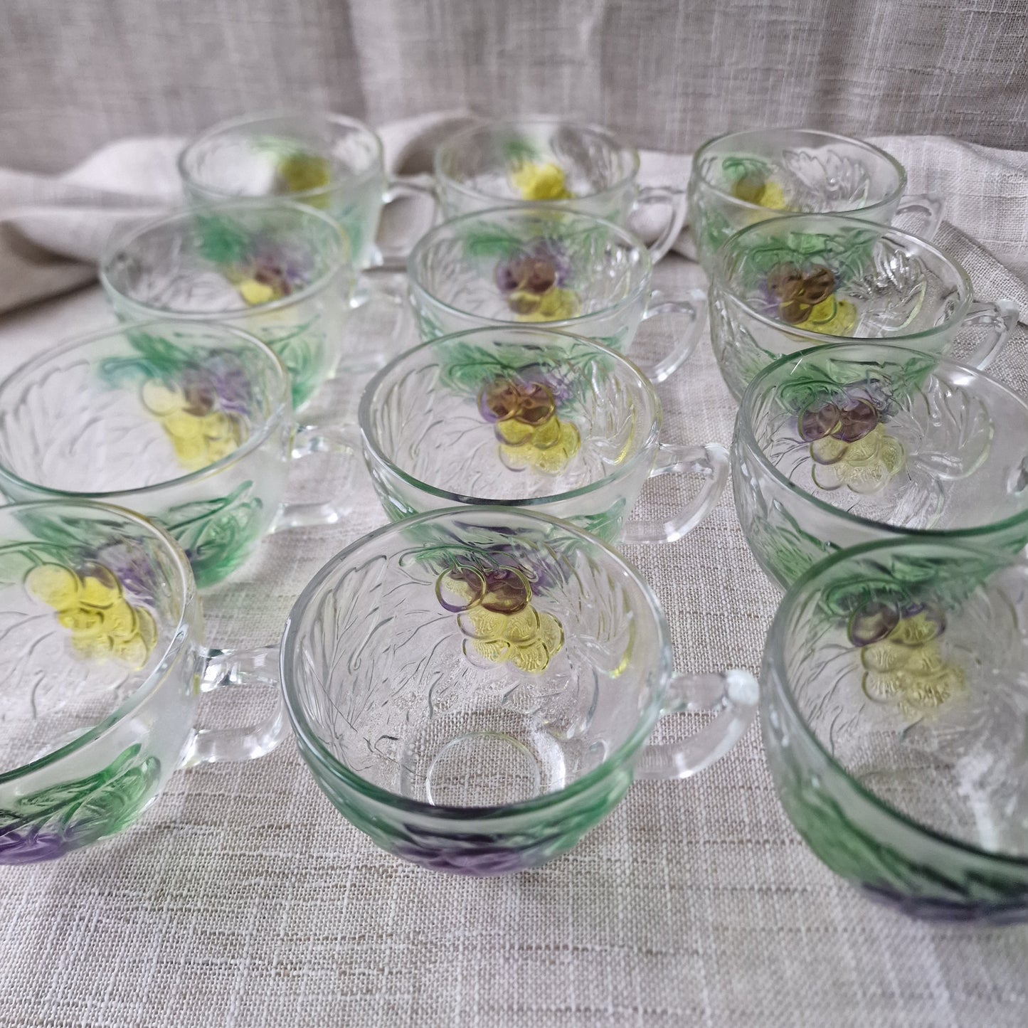Decorative Twelve Glasses Punch Set