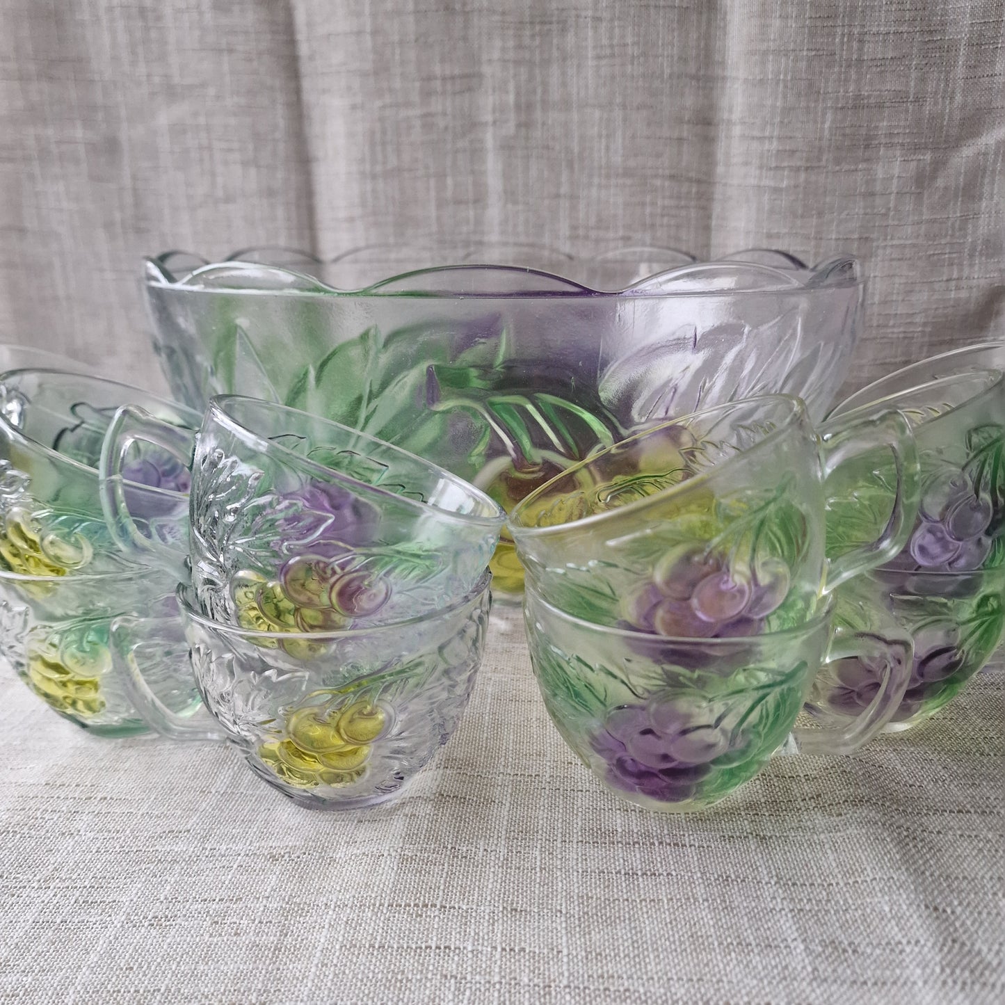 Decorative Twelve Glasses Punch Set