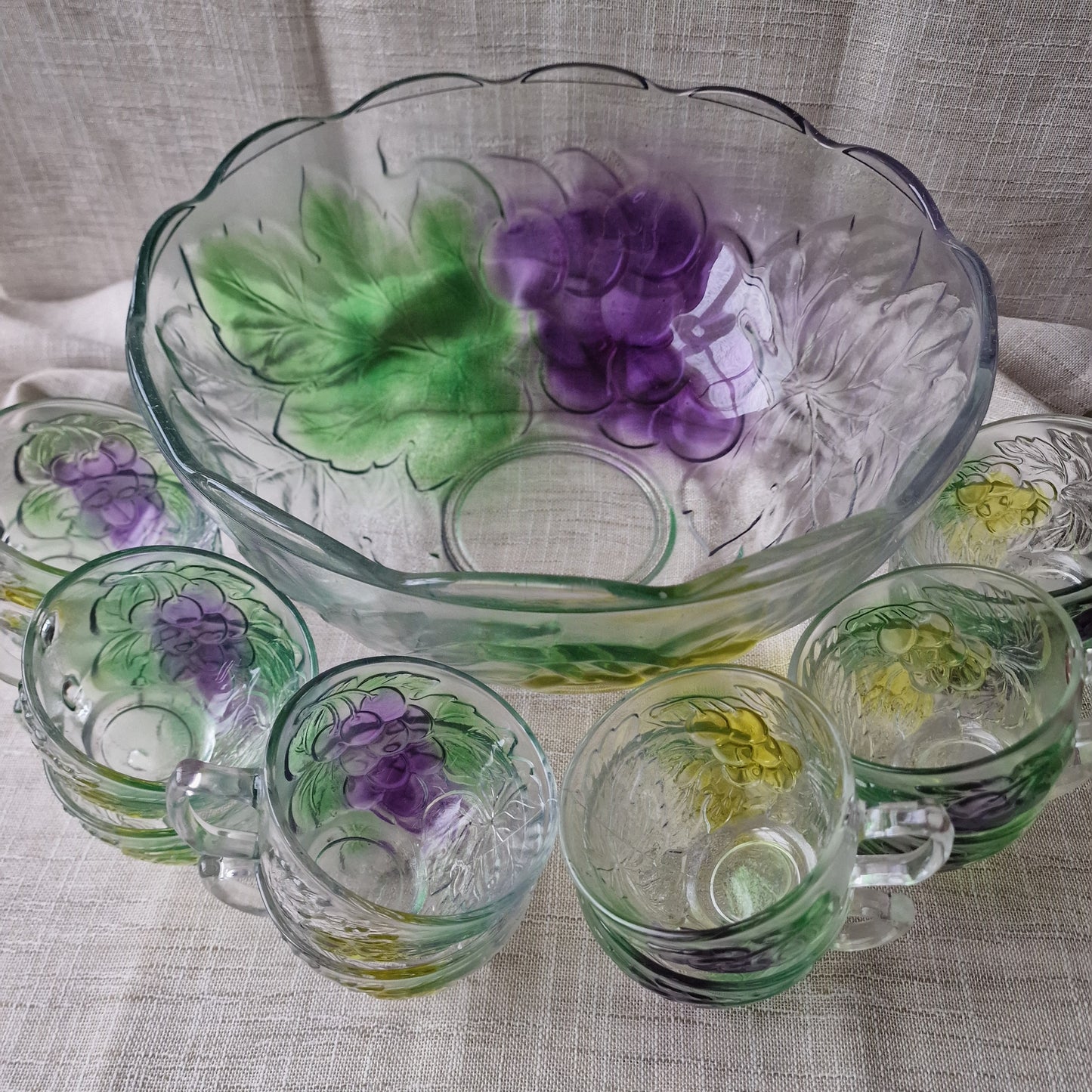 Decorative Twelve Glasses Punch Set