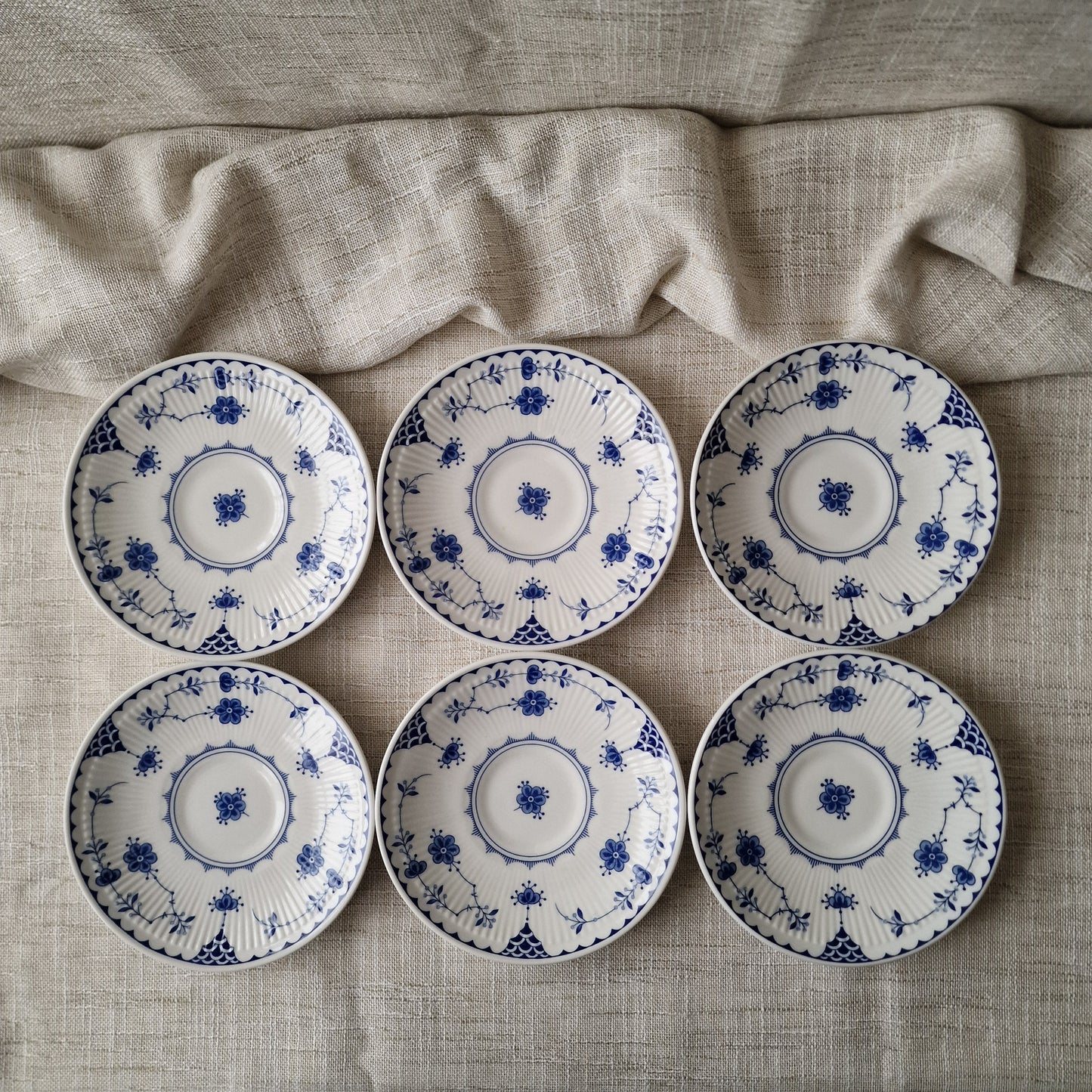 Johnson Brothers Blue Denmark Saucers