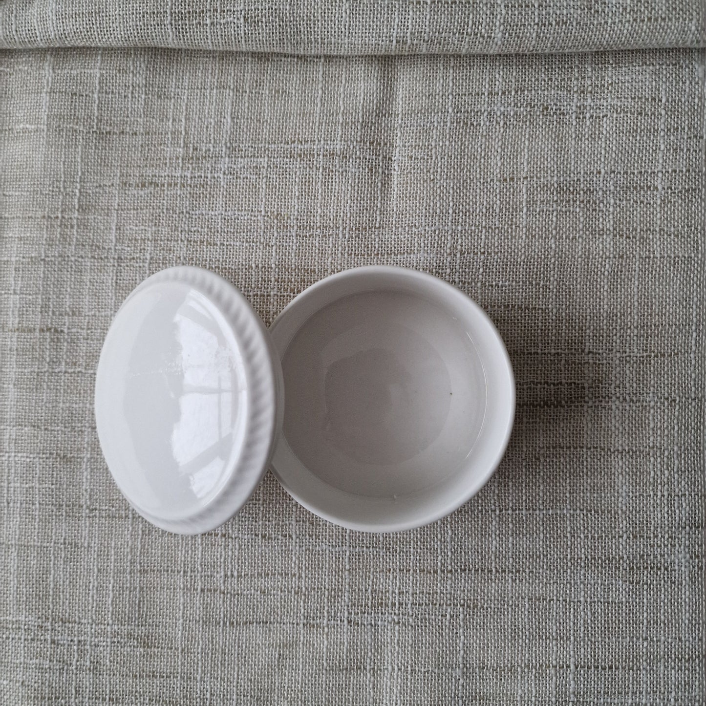 Small White Trinket Pot