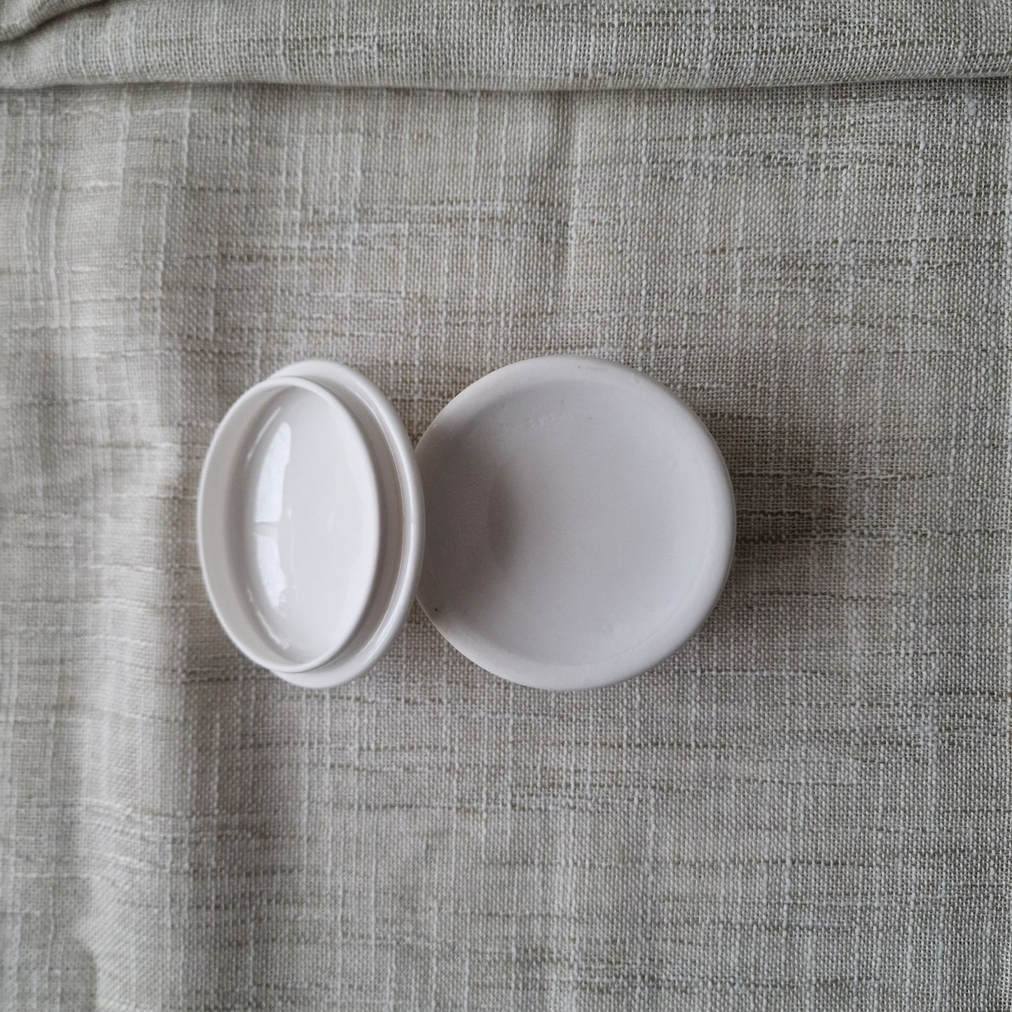 Small White Trinket Pot