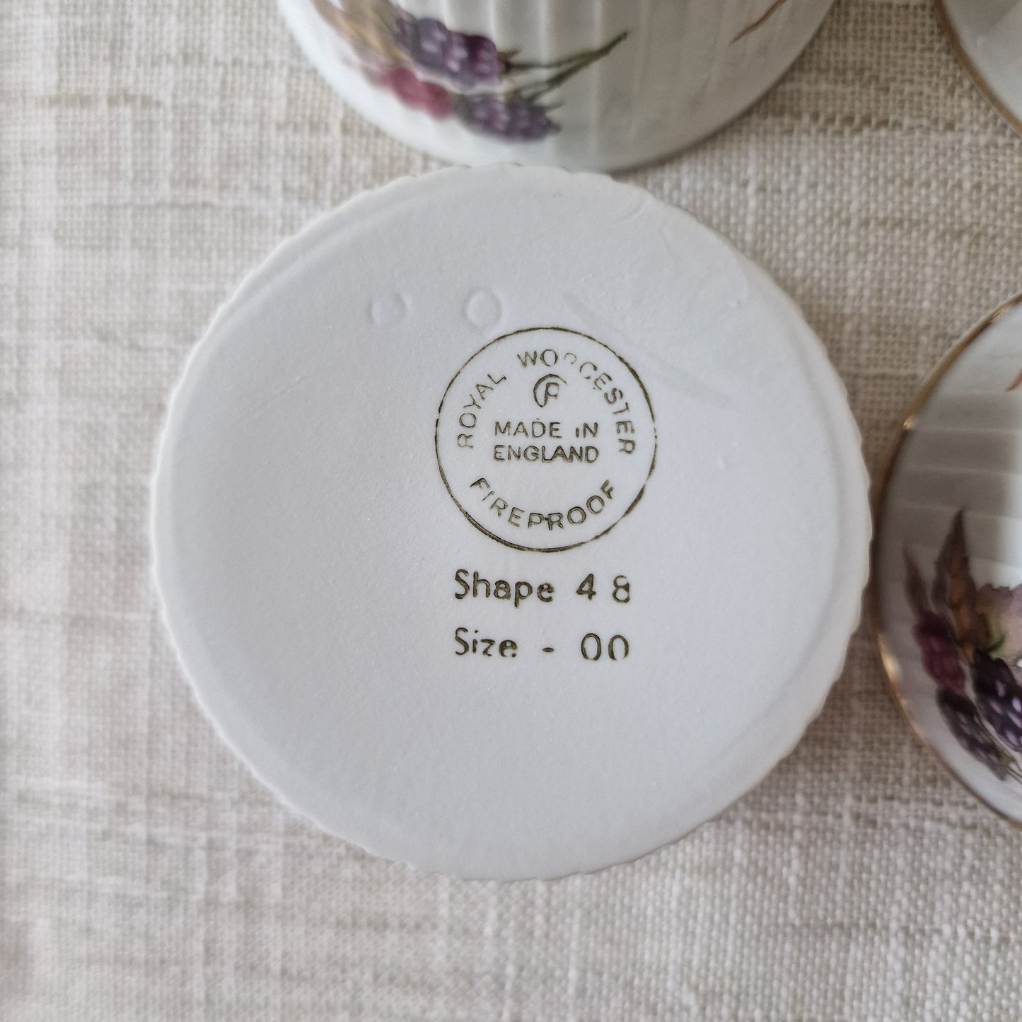 Royal Worcester Evesham Gold Fine Porcelain Ramekins