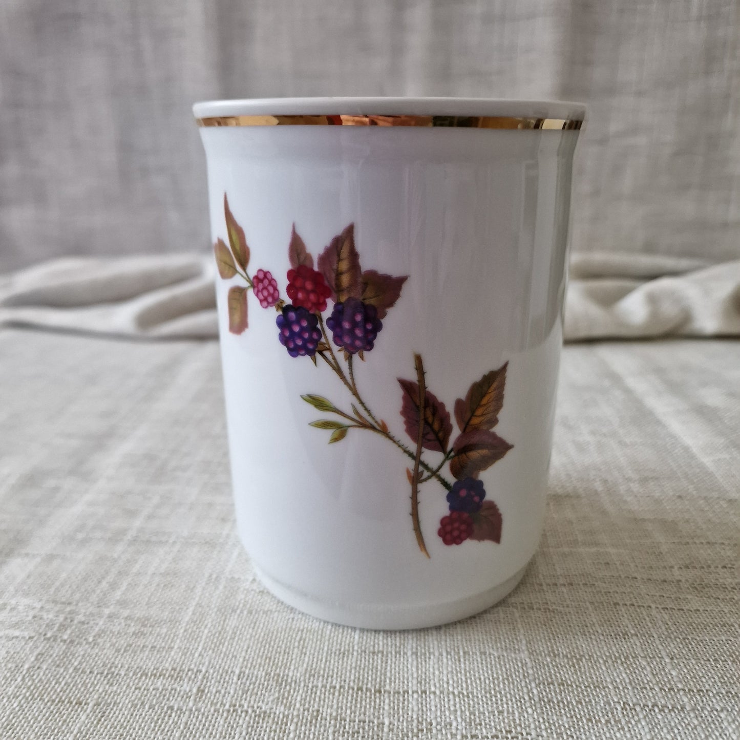 Royal Worcester Evesham Gold Fine Porcelain Vase or Jar